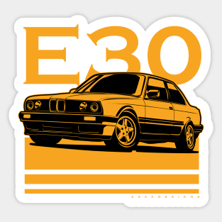 E30 M3 1968- 1995 vintage classic car Sticker